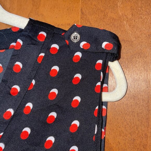 Tommy Hilfiger Polka Dot Sleeveless Dress Size 16 Womens Pleated Design - Picture 3 of 7